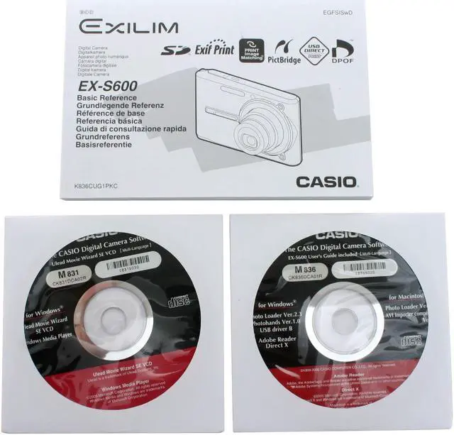 Alt view image 9 of 10 - CASIO EX-S600SR Silver 6.0 MP 3X Optical Zoom Digital Camera