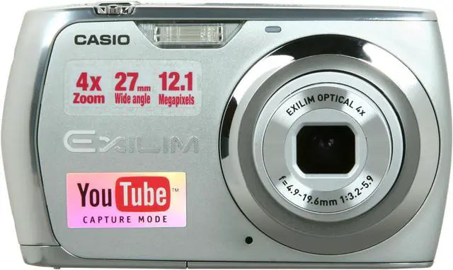 Alt view image 2 of 8 - CASIO EXILIM EX-S8 Silver 12 MP 4X Optical Zoom Digital Camera