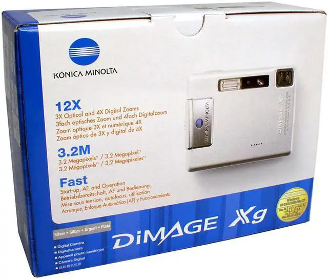 Alt view image 7 of 7 - KONICA MINOLTA DiMAGE XG (Parts# 2798-301) White 3.2 MP 3X Optical Zoom Digital Camera