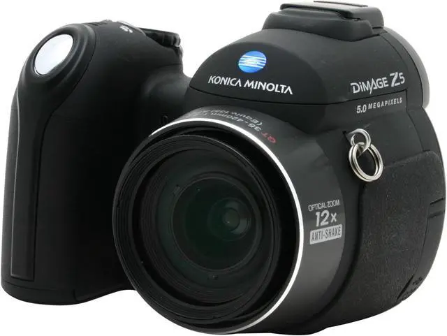 KONICA MINOLTA DiMAGE Z5 Black 5.0MP Digital Camera - Newegg.com