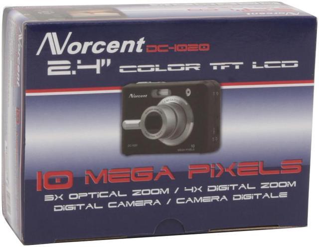 Alt view image 11 of 11 - Norcent DC-1020 Black 10.1MP 3X Optical Zoom Digital Camera