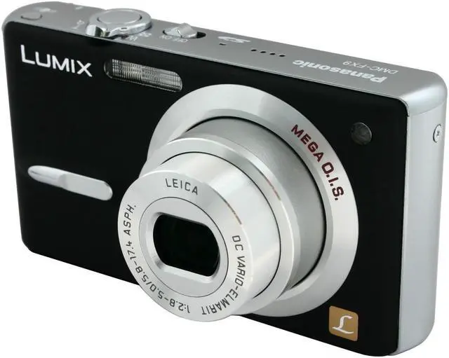 Alt view image 2 of 9 - Panasonic DMC-FX9K Black 6.0 MP 3X Optical Zoom Digital Camera