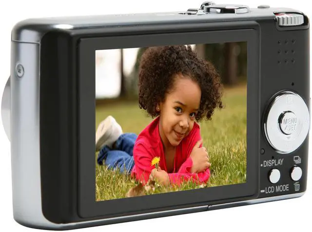 Alt view image 3 of 12 - Panasonic DMC-FX01K Black 6.0 MP 3.6X Optical Zoom 28mm Wide Angle Digital Camera