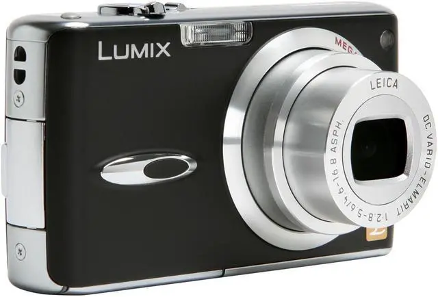 Alt view image 7 of 12 - Panasonic DMC-FX01K Black 6.0 MP 3.6X Optical Zoom 28mm Wide Angle Digital Camera