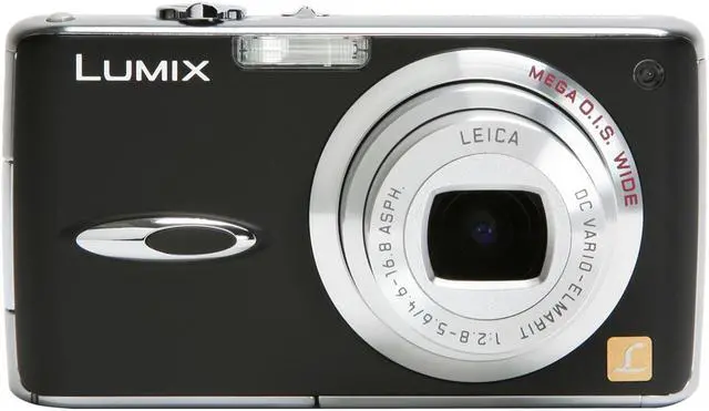 Alt view image 8 of 12 - Panasonic DMC-FX01K Black 6.0 MP 3.6X Optical Zoom 28mm Wide Angle Digital Camera