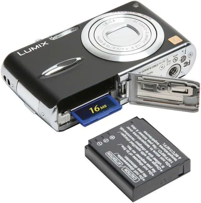 Alt view image 10 of 12 - Panasonic DMC-FX01K Black 6.0 MP 3.6X Optical Zoom 28mm Wide Angle Digital Camera