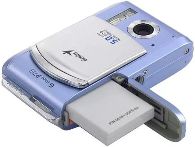 Alt view image 6 of 12 - Genius G-Shot P713 2-Tone 5.0MP Digital Camera w/MP3 Player
