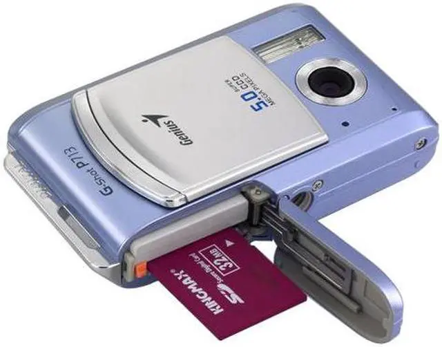 Alt view image 9 of 12 - Genius G-Shot P713 2-Tone 5.0MP Digital Camera w/MP3 Player