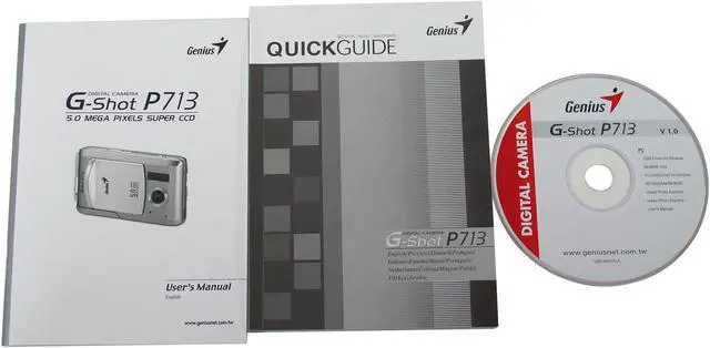 Alt view image 11 of 12 - Genius G-Shot P713 2-Tone 5.0MP Digital Camera w/MP3 Player