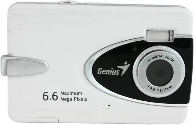 Alt view image 3 of 9 - Genius G-Shot D613 White 3.14 MP 4-In 1 Digital Camera w/DSC, Web CAM, Video and Mass storage driver function