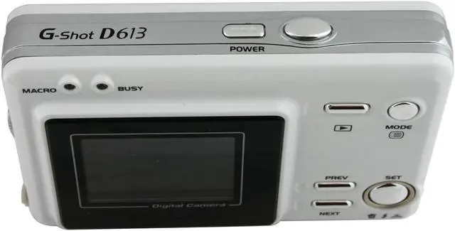 Alt view image 5 of 9 - Genius G-Shot D613 White 3.14 MP 4-In 1 Digital Camera w/DSC, Web CAM, Video and Mass storage driver function