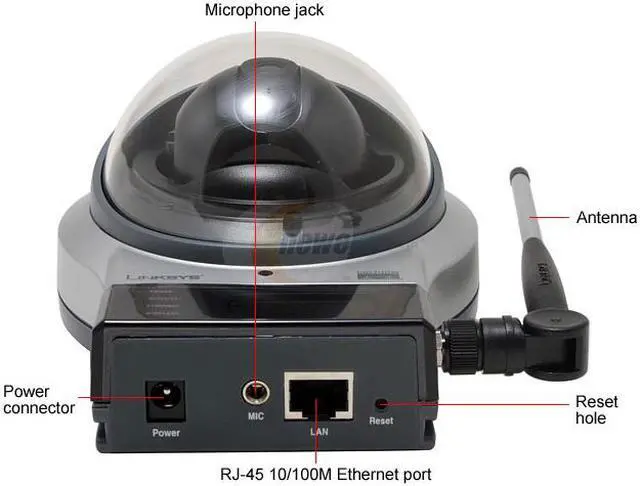 Alt view image 4 of 6 - Cisco Small Business WVC200 640 x 480 MAX Resolution RJ45 Wireless Camera