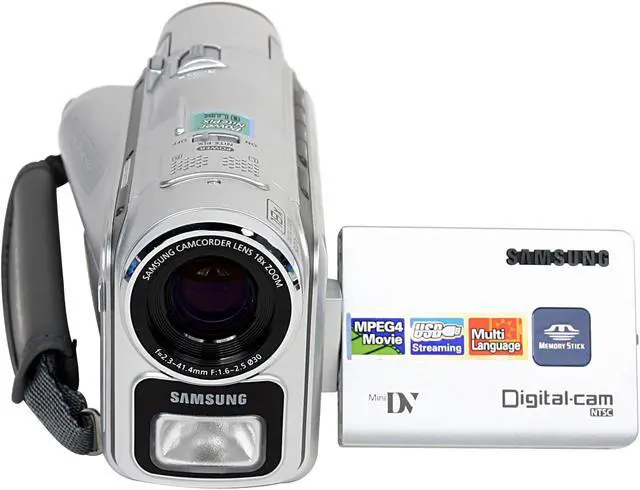 Alt view image 4 of 8 - SAMSUNG SCD-103 1/6" 680K Pixels CCD 2.5" LCD 18X Optical Zoom MiniDV Camcorder