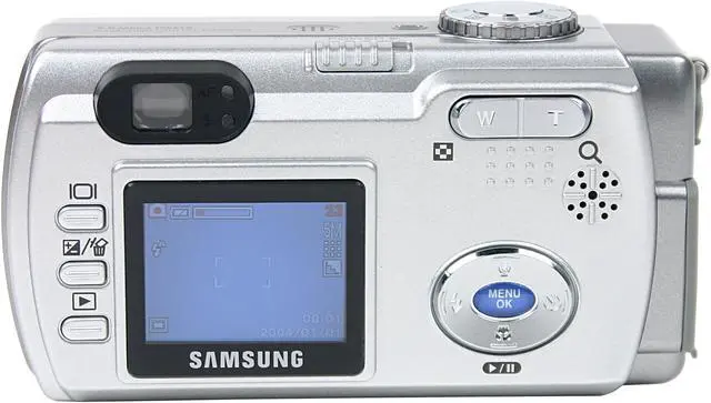 Alt view image 4 of 9 - SAMSUNG DIGIMAX 530 Silver 5.0MP 3X Optical Zoom Digital Camera