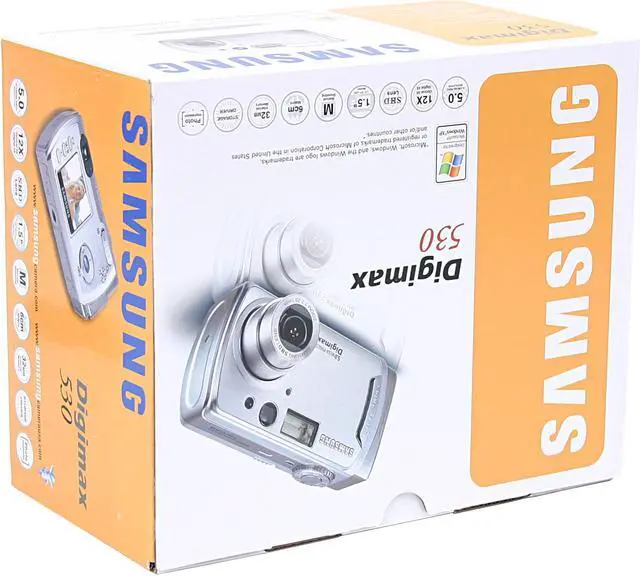 Alt view image 9 of 9 - SAMSUNG DIGIMAX 530 Silver 5.0MP 3X Optical Zoom Digital Camera