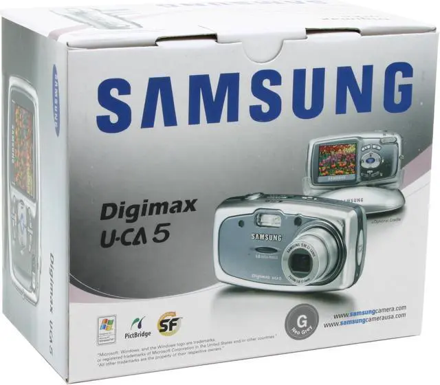 Alt view image 9 of 9 - SAMSUNG DigiMax-UCA5 Gray 5.13 MP 3X Optical Zoom Digital Camera With 3x Opical Zoom and 1.8" TFT LCD