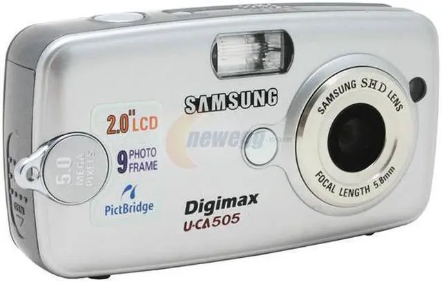 Main image of SAMSUNG DIGIMAX-UCA505 Silver 5.0 MP Digital Camera With 2.0" TFT LCD