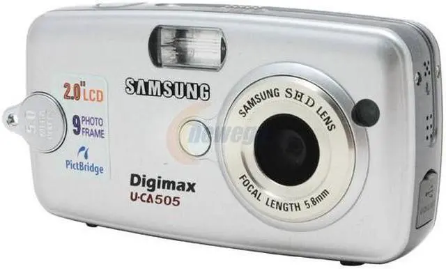 Alt view image 3 of 9 - SAMSUNG DIGIMAX-UCA505 Silver 5.0 MP Digital Camera With 2.0" TFT LCD