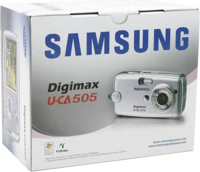 Alt view image 9 of 9 - SAMSUNG DIGIMAX-UCA505 Silver 5.0 MP Digital Camera With 2.0" TFT LCD