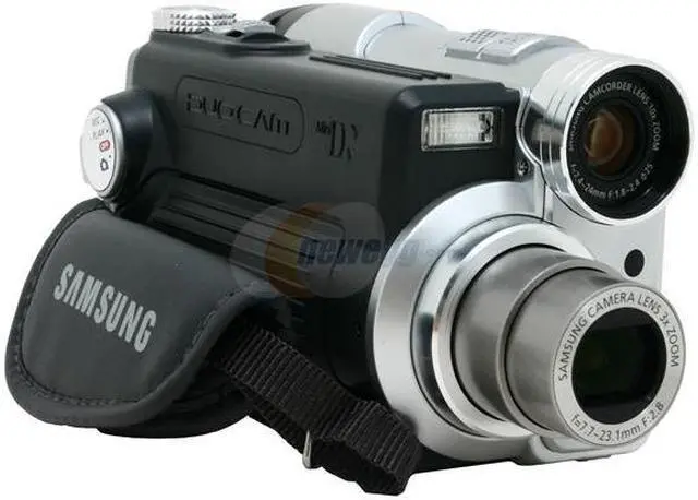 Main image of SAMSUNG SC-D6550 Double Sensor: 1/6", 680k Pixel CCD (CAM), 1/2.5" (DSC) 2.5" 112K LCD 10x (CAM), 3x (DSC) Optical Zoom MiniDV Camcorder