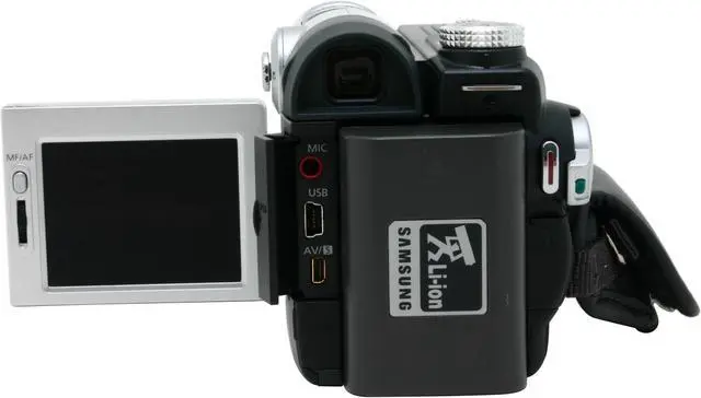 Alt view image 5 of 10 - SAMSUNG SC-D6550 Double Sensor: 1/6", 680k Pixel CCD (CAM), 1/2.5" (DSC) 2.5" 112K LCD 10x (CAM), 3x (DSC) Optical Zoom MiniDV Camcorder