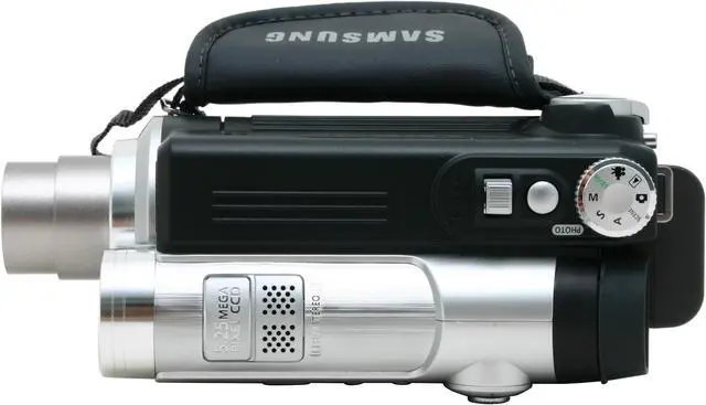 Alt view image 6 of 10 - SAMSUNG SC-D6550 Double Sensor: 1/6", 680k Pixel CCD (CAM), 1/2.5" (DSC) 2.5" 112K LCD 10x (CAM), 3x (DSC) Optical Zoom MiniDV Camcorder