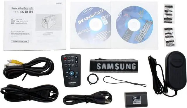 Alt view image 9 of 10 - SAMSUNG SC-D6550 Double Sensor: 1/6", 680k Pixel CCD (CAM), 1/2.5" (DSC) 2.5" 112K LCD 10x (CAM), 3x (DSC) Optical Zoom MiniDV Camcorder