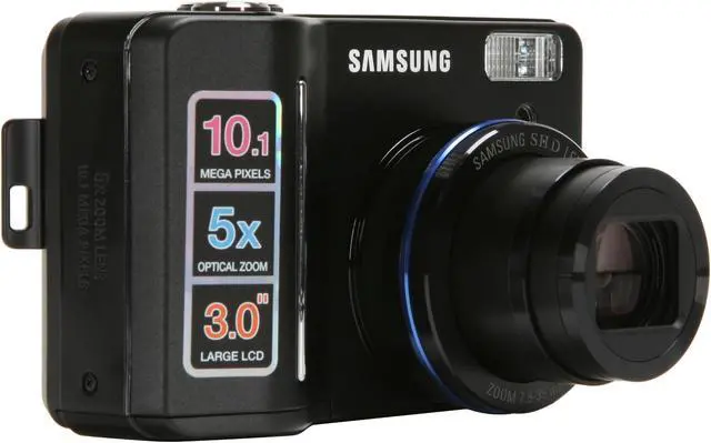 Alt view image 7 of 11 - SAMSUNG S1050 Black 10.1 MP 5X Optical Zoom Digital Camera