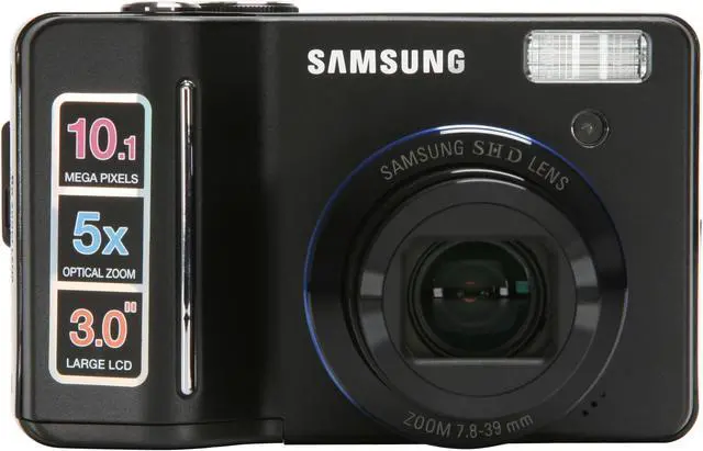 Alt view image 8 of 11 - SAMSUNG S1050 Black 10.1 MP 5X Optical Zoom Digital Camera