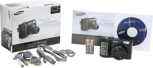 Alt view image 11 of 11 - SAMSUNG S1050 Black 10.1 MP 5X Optical Zoom Digital Camera