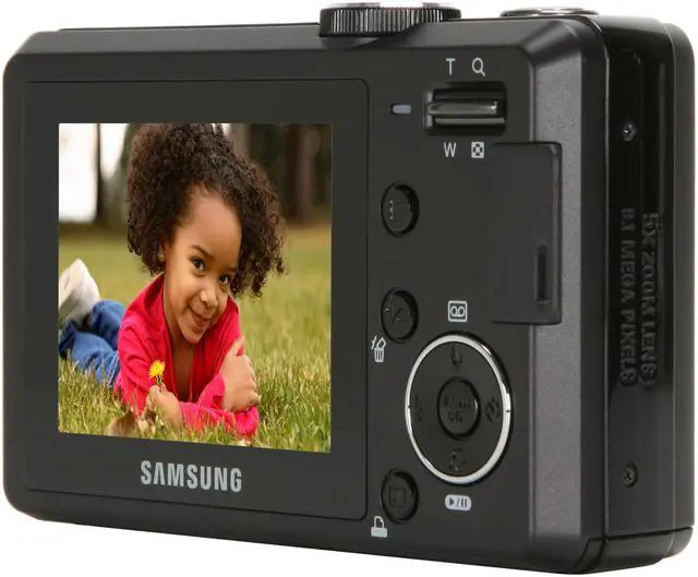 Alt view image 5 of 11 - SAMSUNG S850 Black 8.1 MP 5X Optical Zoom Digital Camera