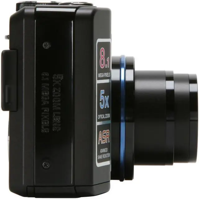Alt view image 6 of 11 - SAMSUNG S850 Black 8.1 MP 5X Optical Zoom Digital Camera
