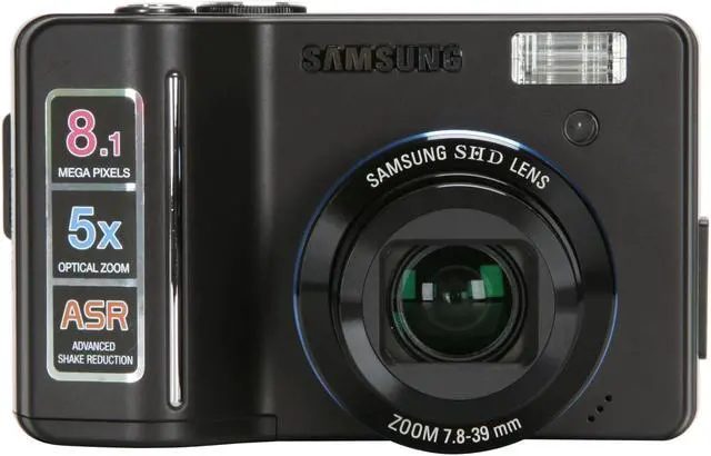 Alt view image 8 of 11 - SAMSUNG S850 Black 8.1 MP 5X Optical Zoom Digital Camera