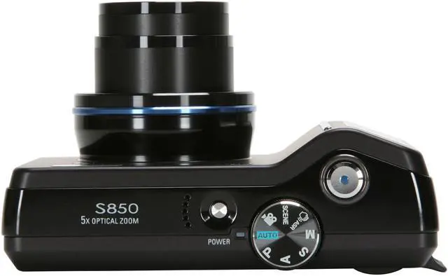 Alt view image 9 of 11 - SAMSUNG S850 Black 8.1 MP 5X Optical Zoom Digital Camera