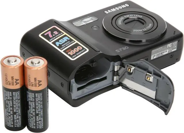 Alt view image 10 of 11 - SAMSUNG S730 Black 7.2 MP 3X Optical Zoom Digital Camera