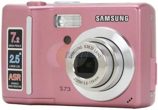 Main image of SAMSUNG S73 Pink 7.0 MP 3X Optical Zoom Digital Camera