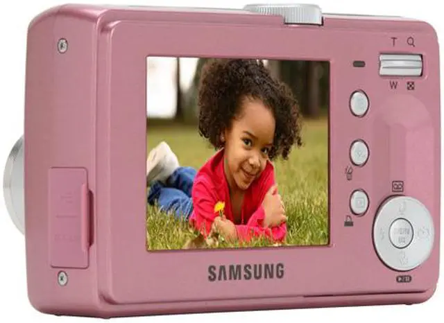 Alt view image 3 of 11 - SAMSUNG S73 Pink 7.0 MP 3X Optical Zoom Digital Camera
