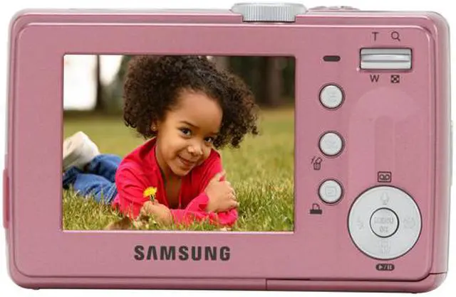 Alt view image 4 of 11 - SAMSUNG S73 Pink 7.0 MP 3X Optical Zoom Digital Camera