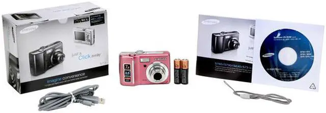 Alt view image 11 of 11 - SAMSUNG S73 Pink 7.0 MP 3X Optical Zoom Digital Camera
