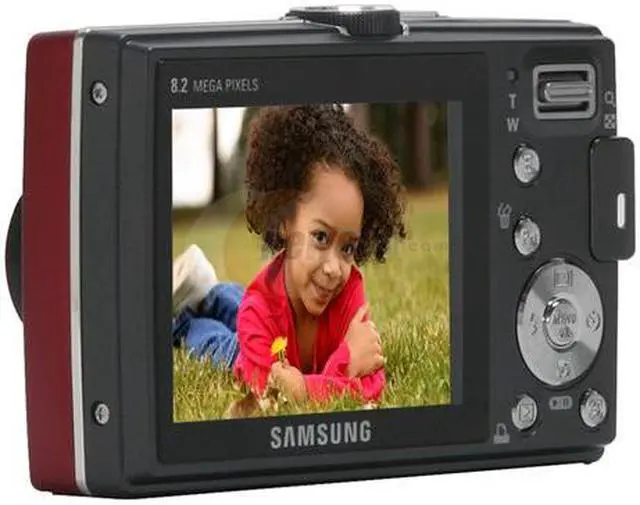 Alt view image 3 of 11 - SAMSUNG L100 Red 8.2 MP 3X Optical Zoom Digital Camera