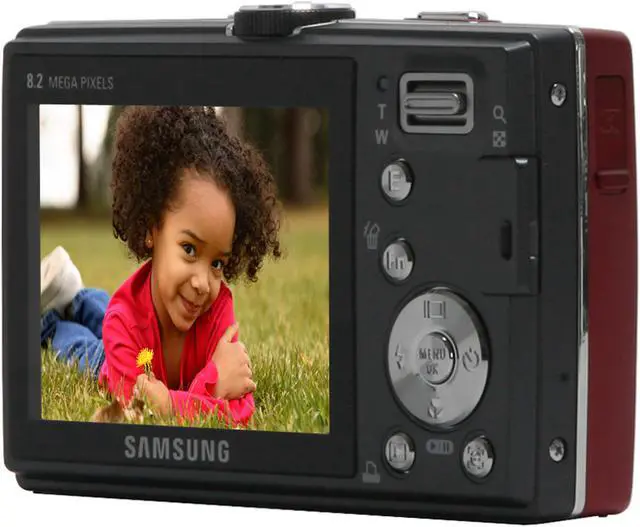Alt view image 5 of 11 - SAMSUNG L100 Red 8.2 MP 3X Optical Zoom Digital Camera