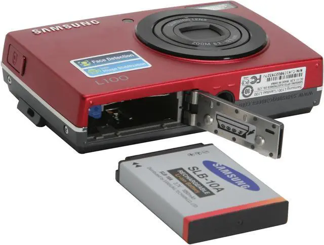 Alt view image 10 of 11 - SAMSUNG L100 Red 8.2 MP 3X Optical Zoom Digital Camera