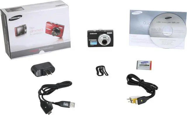 Alt view image 11 of 11 - SAMSUNG L200 Black 10.2 MP 3X Optical Zoom Digital Camera