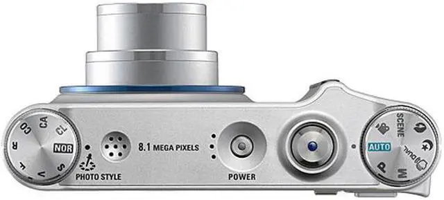 Alt view image 3 of 4 - SAMSUNG NV30 Silver 8.1 MP 3X Optical Zoom Digital Camera