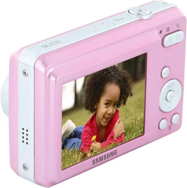 Alt view image 4 of 11 - SAMSUNG SL102 Pink 10.2 MP 3X Optical Zoom Digital Camera