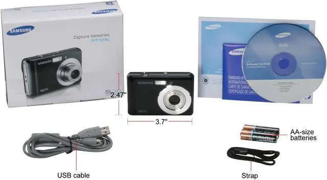 Alt view image 11 of 11 - SAMSUNG SL30 Black 10.2 MP 3X Optical Zoom Digital Camera