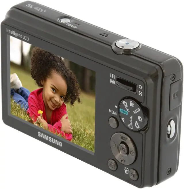 Alt view image 5 of 12 - SAMSUNG SL420 Black 10.2 MP 5X Optical Zoom Digital Camera