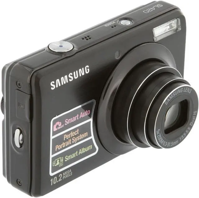 Alt view image 7 of 12 - SAMSUNG SL420 Black 10.2 MP 5X Optical Zoom Digital Camera