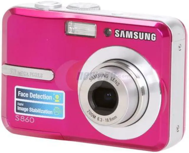 Main image of SAMSUNG S860 Pink 8.1 MP 3X Optical Zoom Digital Camera