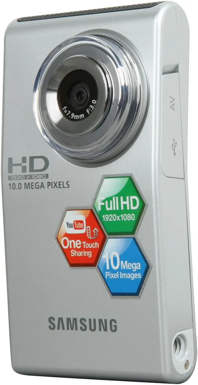 Main image of SAMSUNG HMX-U10 Silver 10.0 MP 2.0" 154K LCD Full HD Camcorder